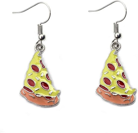 Food Earrings Cute Pizza Hot Dog Hamburger Hook Earrings Cola Bottle Dangle Earrings for Women